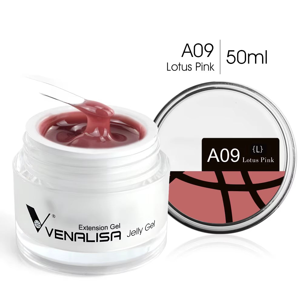 50Ml TPO FREE Rose Pink Jelly Gel Extension Nail Salon Professiona Used Self Leveling Transparent Gel Nail Gel Polish