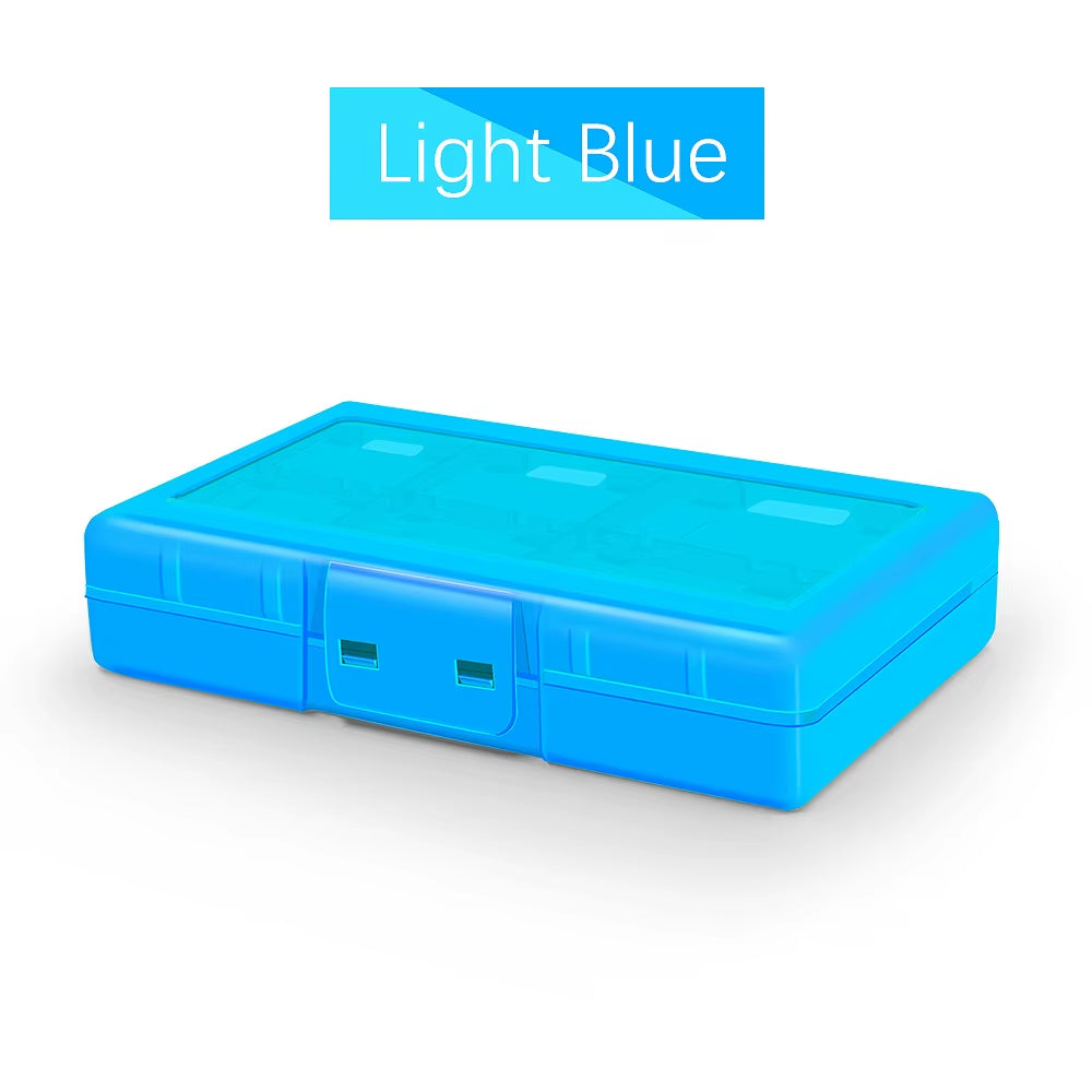 With Logo 24 in 1 Game Card Hard Case for Nintendo Switch Oled Portable Storage Box Ns Lite Protective Cover Travel Accessories