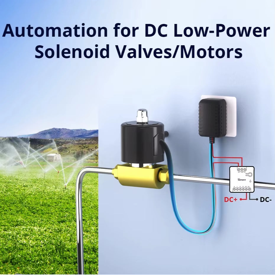 MINI-D MINI Dry Wi-Fi Matter Smart Switch Switch Dry Contact Relay DC Low Power Motor for Garage Door Boiler via Ewelink