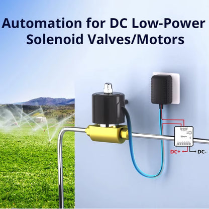 MINI-D MINI Dry Wi-Fi Matter Smart Switch Switch Dry Contact Relay DC Low Power Motor for Garage Door Boiler via Ewelink
