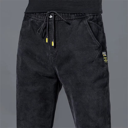 New Man Pants Hip Hop Harem Jeans Men Trousers Loose Joggers Denim Casual Sweatpants Korea Trousers Streetwear Men Clothing