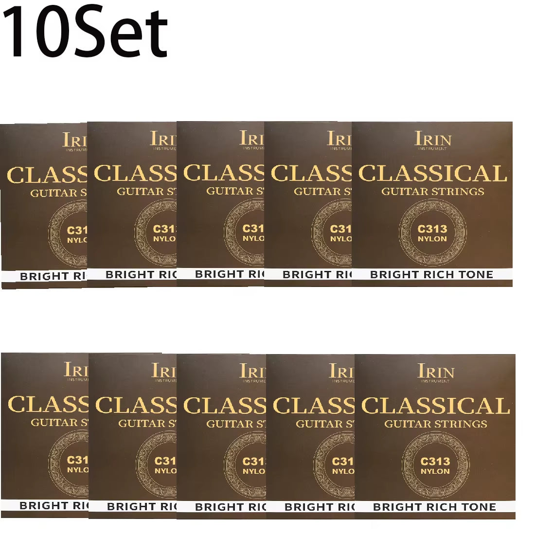 6 Pcs Nylon Classical Guitar Strings Set - Black Clear Silver Plated Copper Wound - Guitarra Strings - Guitar Accessories