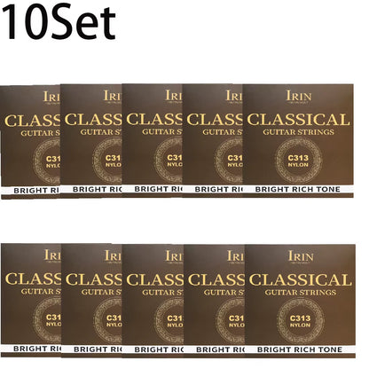 6 Pcs Nylon Classical Guitar Strings Set - Black Clear Silver Plated Copper Wound - Guitarra Strings - Guitar Accessories