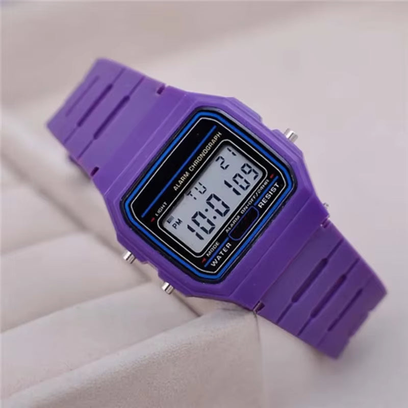 Sport LED Digital Watches for Men Simple Small Square Dial Electronic Watch Silicone Band Fashion Casual Mens Watch Montre Homme