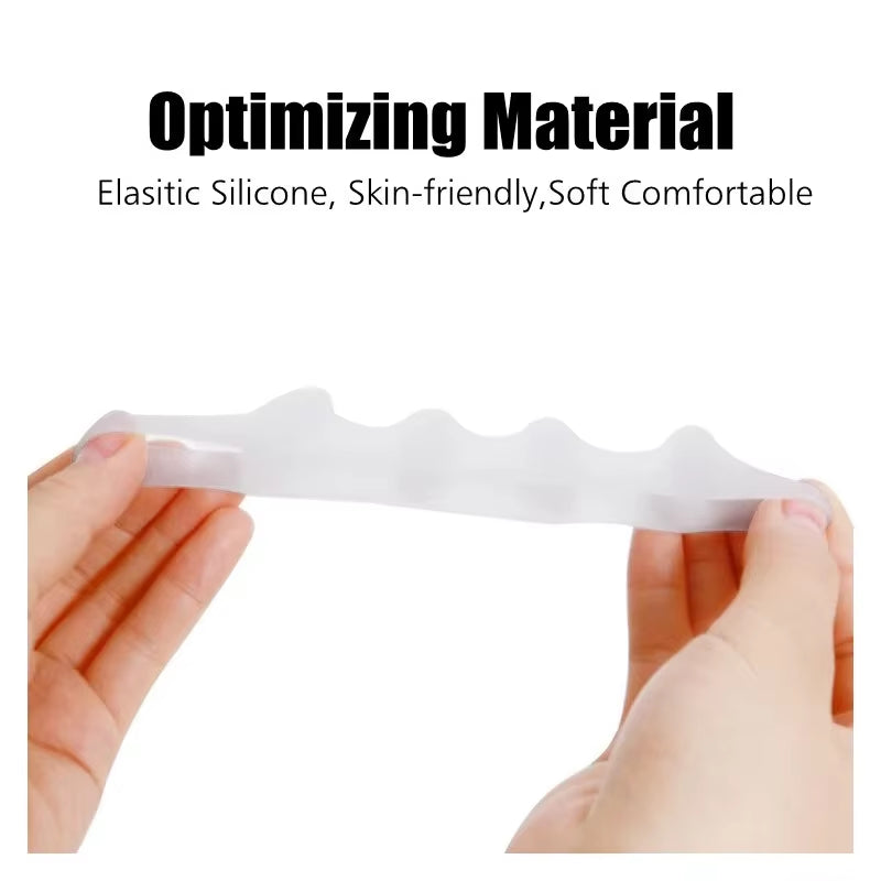 2Pcs=1Pair New Protective Toes Separator Suitable Bunion Corrector Material Soft Gel Straightener Spacers Stretchers Care Tool