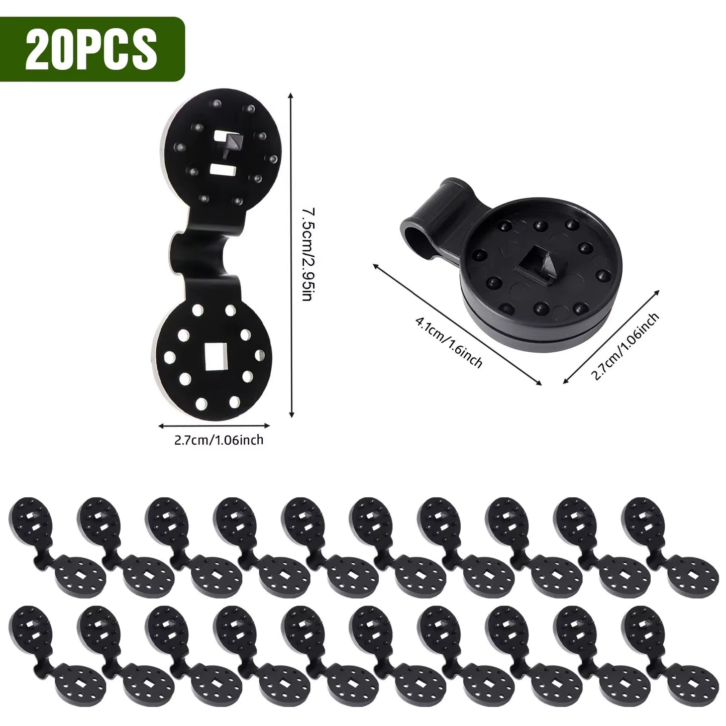 10/20/50100Pcs Awning Plastic Clips Outdoor Shade Cloth Net Clip Camping Garden Tool Buildings Fence Net Fix Clamp Awning Hook