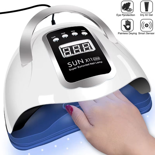Nail Dryer LED Nail Lamp UV Light for Curing All Gel Nail Polish with LCD Display Motion Sensing Manicure Pedicure Salon Tools