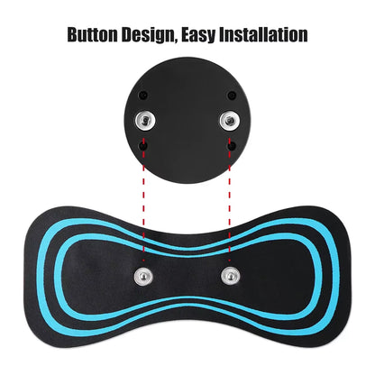 EMS Cervical Spine Massager Mini Electric Neck Massager Tens Low Pulse Neck Back Body Muscle Stimulator Arm Leg Relaxation Pads