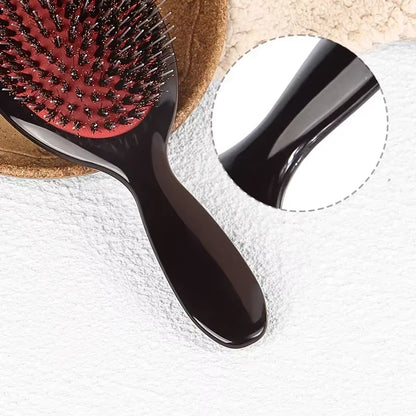 Salon Boar Bristle Hair Extension Brush Hairdressing Detangling Brush Combs Head Scalp Massager Brush Comb anti Static Hair Comb