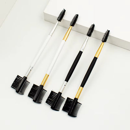 3 Pcs Eyelash Comb Eyelash Shaper and Eyebrow Brush Dual Comb Double Head Eyebrow Eyelash Makeup Grooming Tool for Women Girls