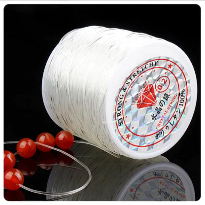 Zxiixz 1Roll Plastic Crystal DIY Beading Fishing Line No Elastic Cord Rope for Jewelry Making Supplies String Thread