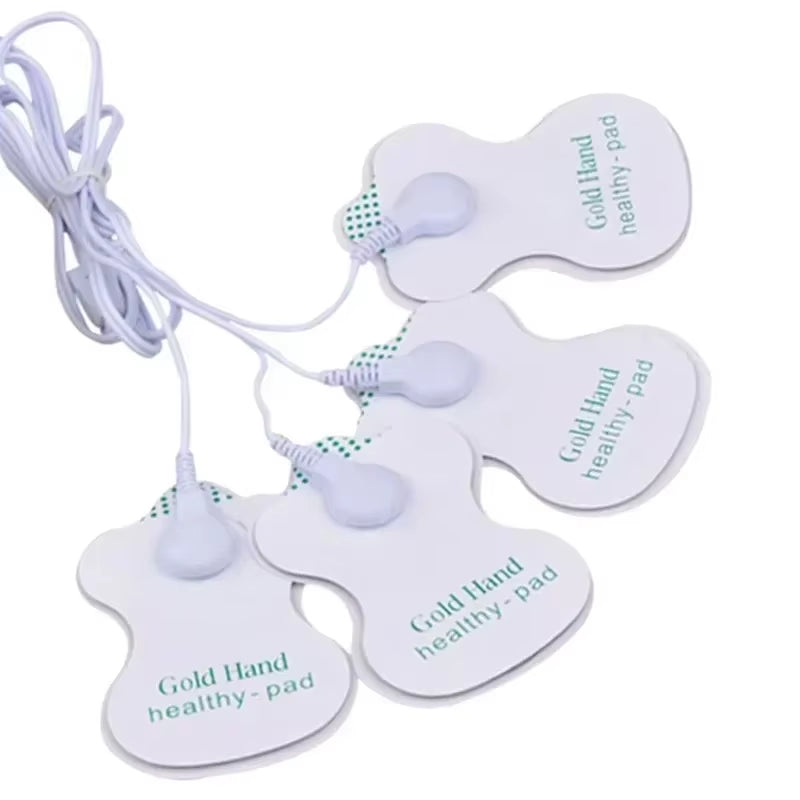 4 Ways Electrode Pads Electric Tens Massage Machine Acupunture Digital Therapy Pulse Stimulator Body Slimming Neck Massager Set