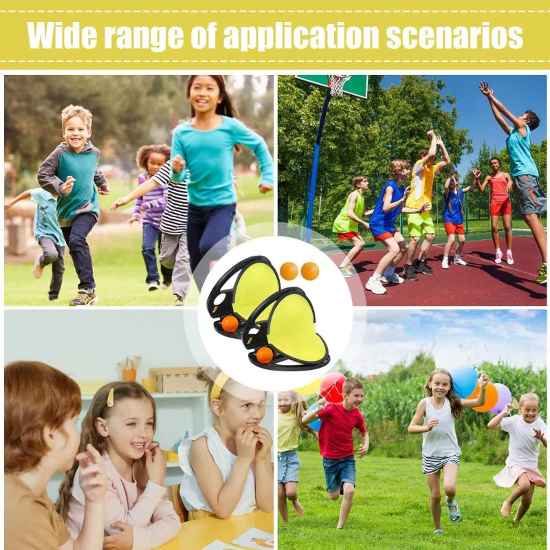 Adult & Kids Toss and Catch Ball Game Racket for Hand Grasping Outdoor Beach Yard Family Activities Pool Fun Sport Toy