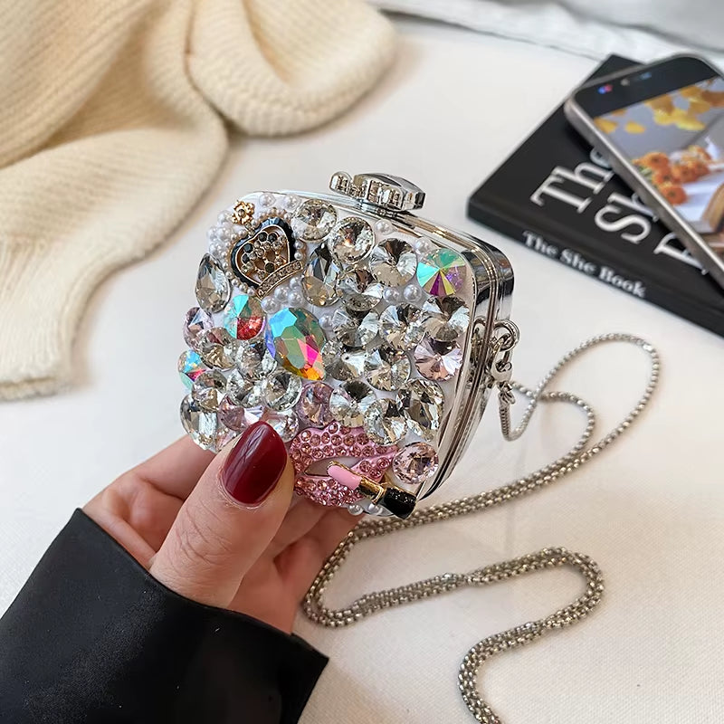 Fashion Mini Bags for Women Luxury Designer Evening Bag Female Wedding Party Bag Ladeis Chains Crossbody Bags Small Shoulder Sac