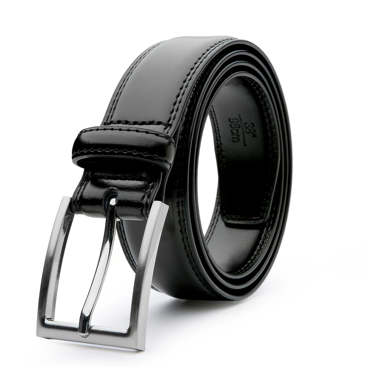 [Classic Men's Leather Belt] Classic & Fashion Men's Leather Belt | Single Prong Buckle for Jeans, Pants, Work & Business - Gift for Dad & Husband Beauty Fashion