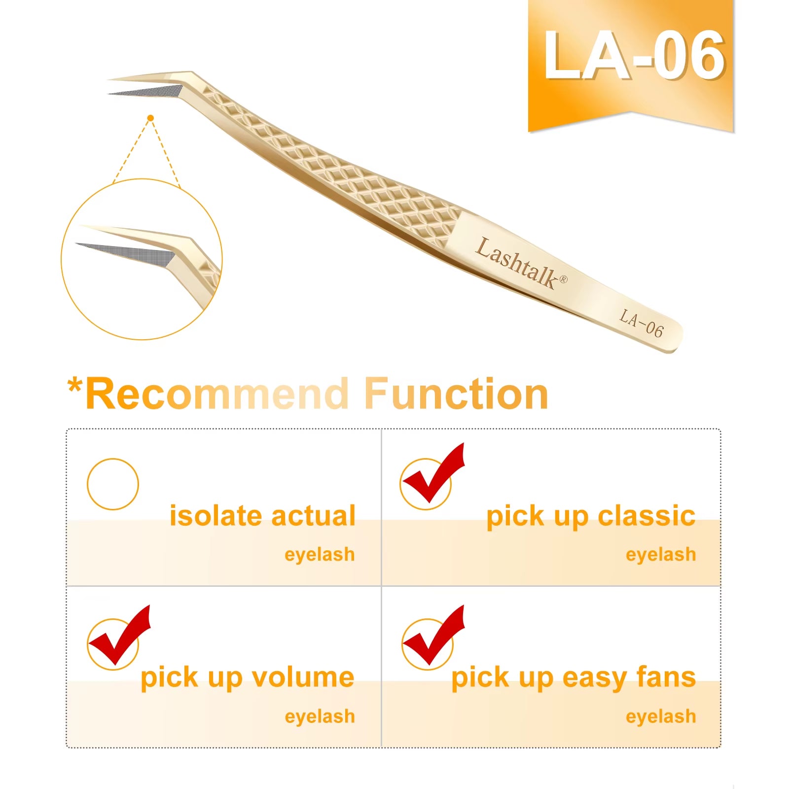 Eyelash Extension Tweezers Makeup Tools from Nagaraku Stainless Steel Non-Magnetic Volume Fakelashes Supplies Accurate