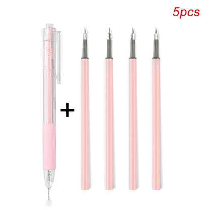 5pcs/set 6pcs/set Art Utility Knife Pen Knife Cut Stickers Scrapbooking Cutting Tool Express Box Knife School Supplies DIY Craft Supplies Beauty Fashion
