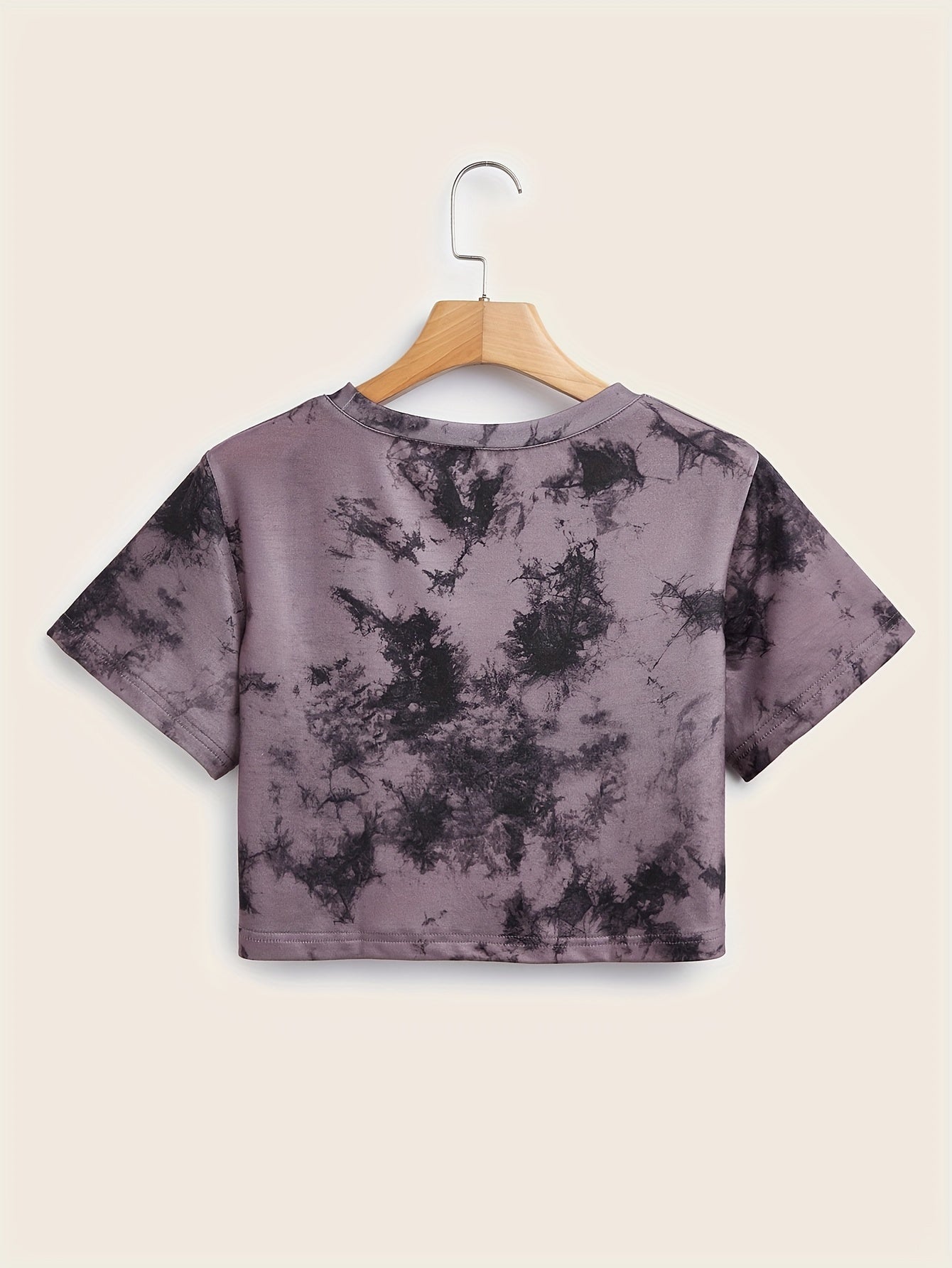 Women's Tie-Dye Short Loose Fit Casual Sport T-Shirt 5pcs Set Beauty World Shop
