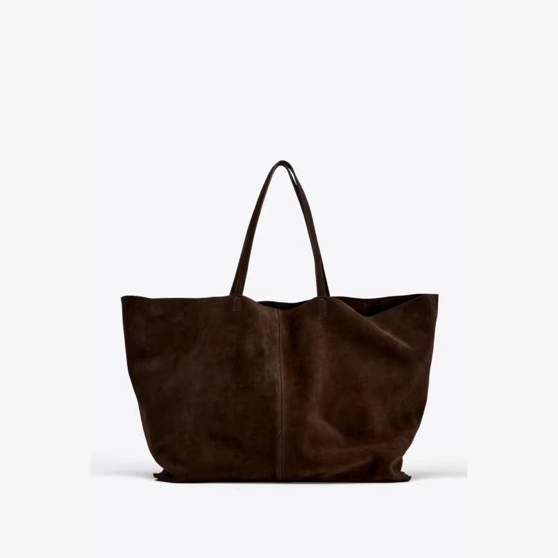 WOMEN'S LARGE SUEDE BAG, Luxury Designer New Tote Bag for Everyday Style, Large Capacity Fashion Shoulder Handbag for Ladies