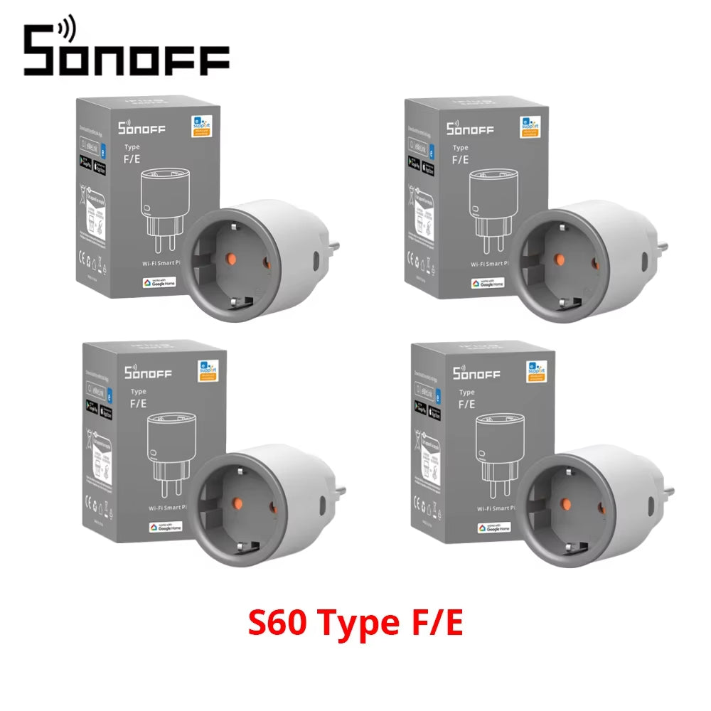 S60 EU  Wifi Socket Smart Wifi Plug with Energy Monitoring Remote Control Timer Voice Control Smart Scene