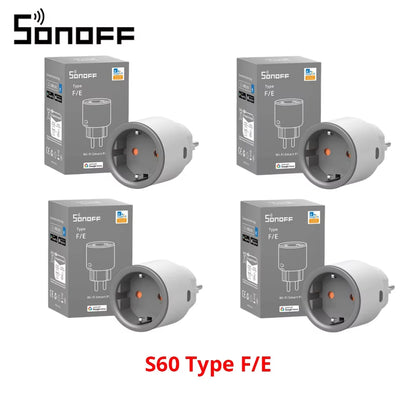 S60 EU  Wifi Socket Smart Wifi Plug with Energy Monitoring Remote Control Timer Voice Control Smart Scene
