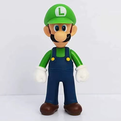 Super Mario Bros Dolls Yoshi Princess Peach Toad Anime PVC Action Figure Toys Mario Luigi Decoration Model Kids Toys Gifts
