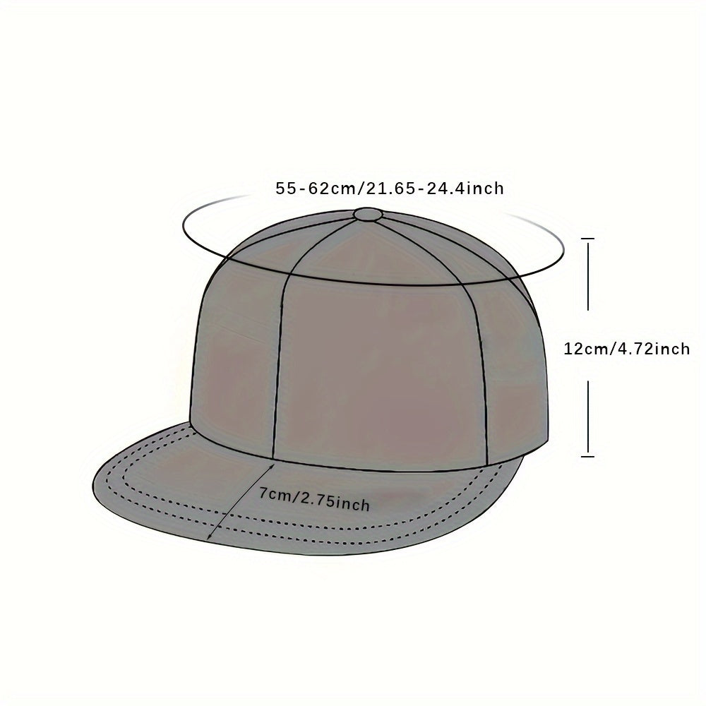 1pc Hip Hop Trendy Adjustable Cap, Street Fashion Sport Unisex Adjustable Baseball Hat, For Daily Wear Beauty World Shop