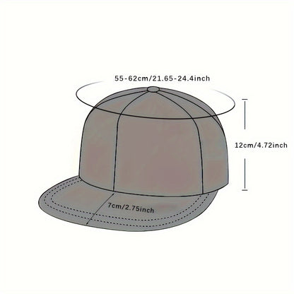 1pc Hip Hop Trendy Adjustable Cap, Street Fashion Sport Unisex Adjustable Baseball Hat, For Daily Wear Beauty World Shop