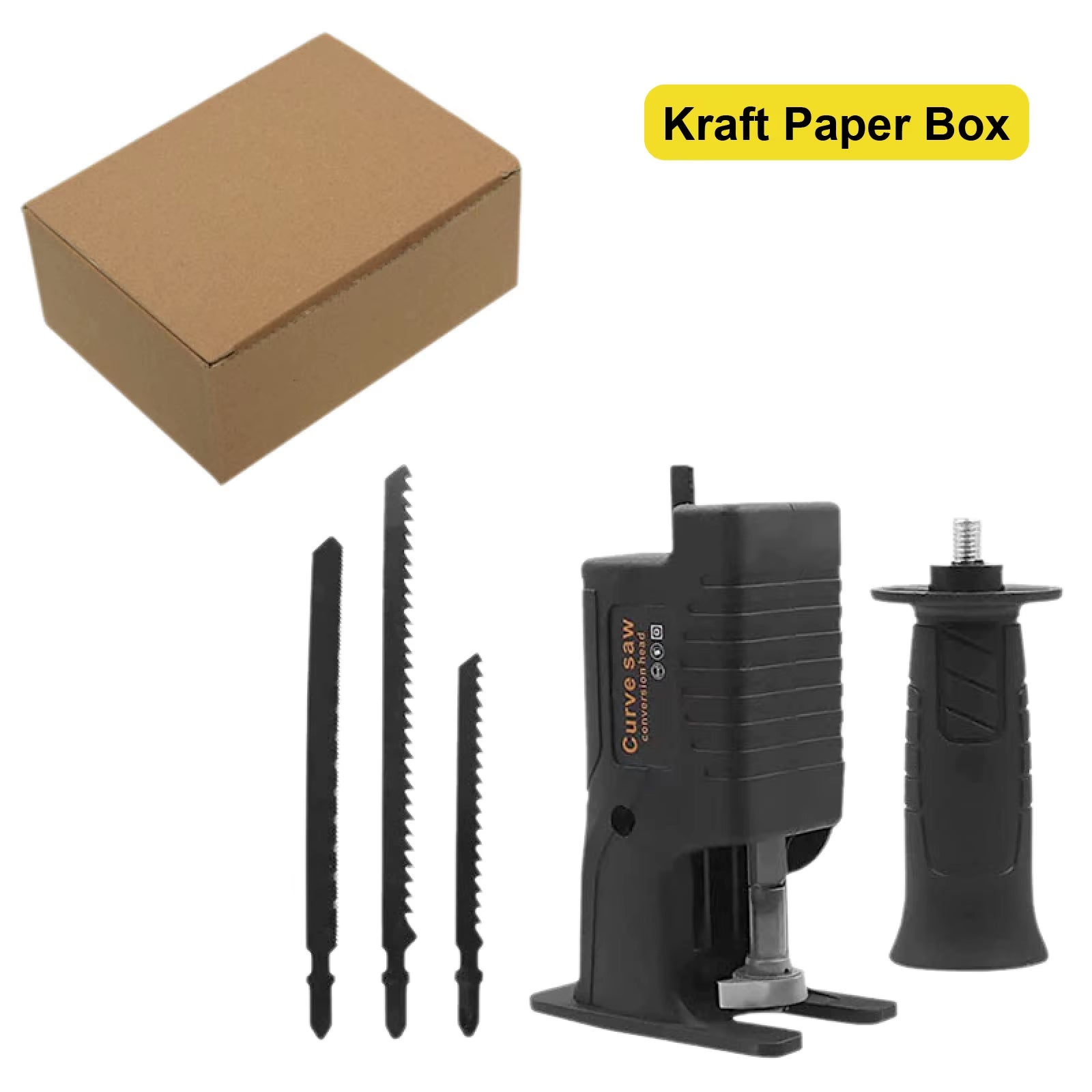 Electric Drill to Chainsaw Converter Accessory Kit ‑ Heavy Duty Alloy Blade for Wood Metal Plastic Sawing Tool Adapter