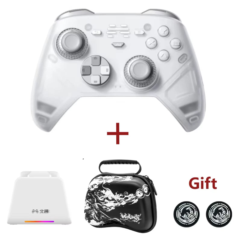 KP70 Haptic Vibration Wireless Bluetooth Game Controller Capacitive Joystick Gamepad for PC Steam Android Ios Switch1/2