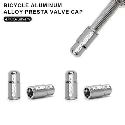 Bicycle Tire Valve Cap Aluminum Alloy CNC MTB Road Bike Tube Tyre Gas Nozzle Cover for FV Presta Valve Dustproof