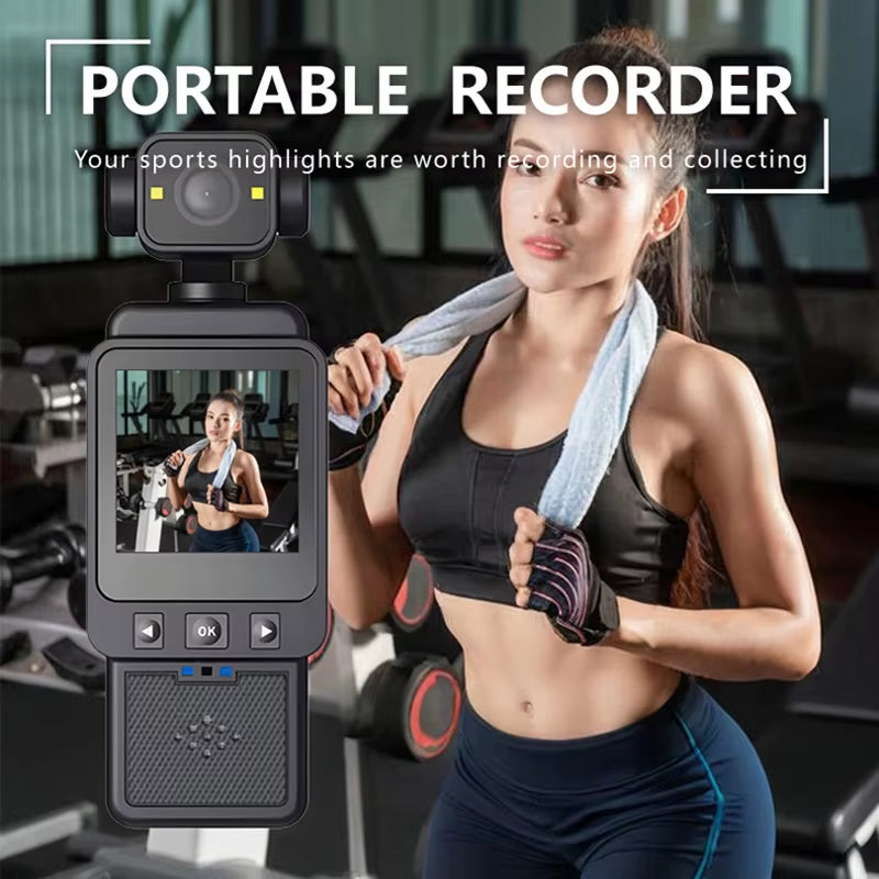 Xiaomi Handheld 1080P 180 ° Rotating Mini Portable Anti-Shake Camera Wearable Night Vision Wifi Sports Camera Cycling Recorder