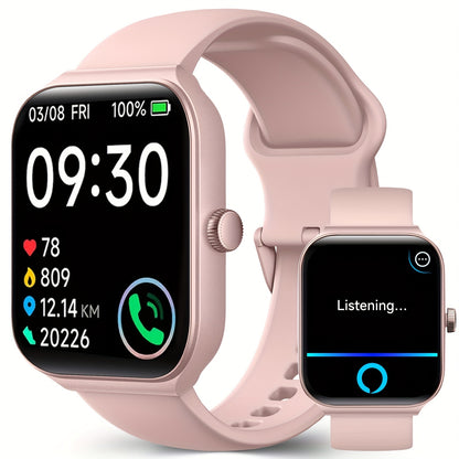 FAWEIO Smart Watch For Men Women Wireless Call, 1.95" Smartwatch With 100+ Sport Modes, Fitness Activity Tracker Pedometer, Built-in Alexa, For iPhone & Android, Perfect Gift For Family And Friends