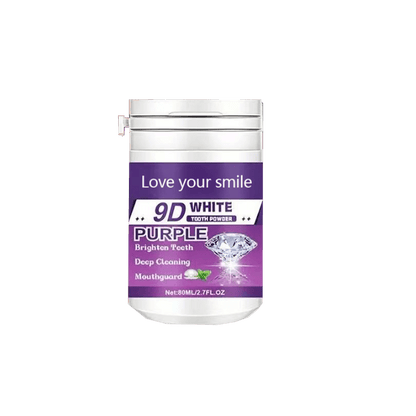 1/2pcs 9D White Purple Teeth Powder - Deep Cleaning & Polishing with Baking Soda, Refreshing Breath, Portable Travel-Friendly Formula, Brightens Smile in 7 Days, for Men & Women Beauty World Shop