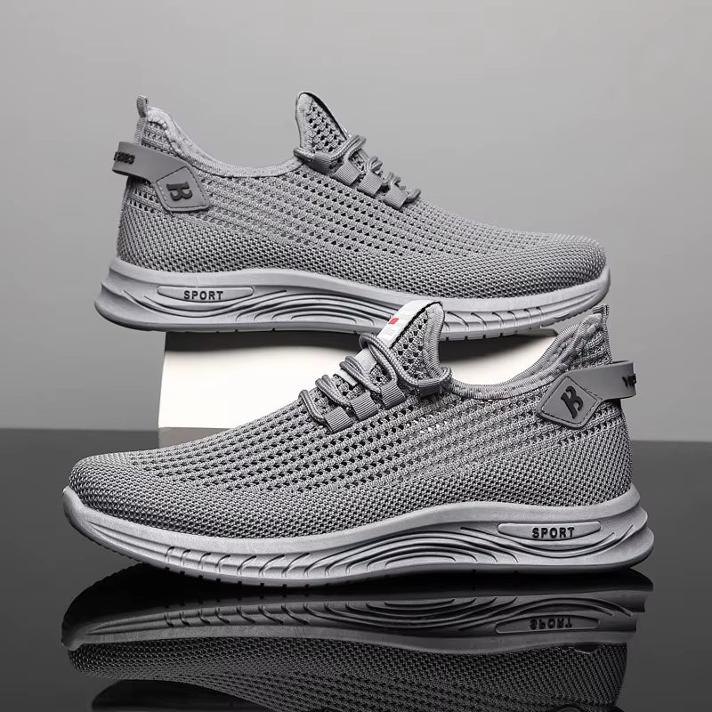 Oulylan Men'S Sneakers Classic Casual Shoes Breathable Mesh Running Sneakers without Laces Lightweight Men Shoes 2025 Summer New