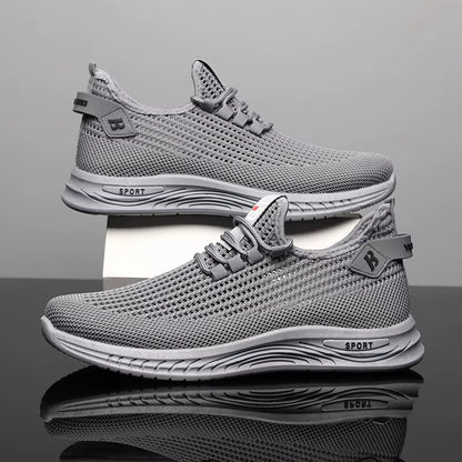 Oulylan Men'S Sneakers Classic Casual Shoes Breathable Mesh Running Sneakers without Laces Lightweight Men Shoes 2025 Summer New