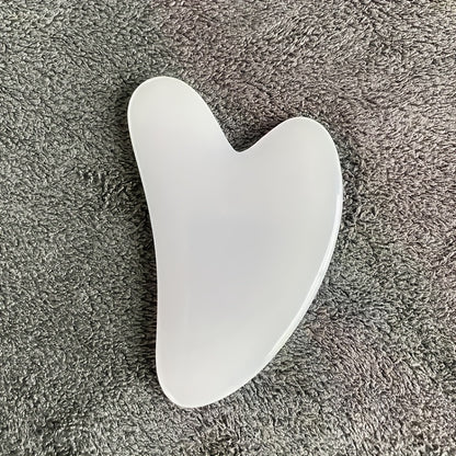 Heart-Shaped Massage Tool - Pastel pink Facial & Body Scraping board for Light Beige Care, Muscle Toning, Hair Removal - Durable & Easy-Clean Surface - Salon or Home Spa Use - Beauty Device, Massager for Body, Soothing Aesthe Beauty Fashion