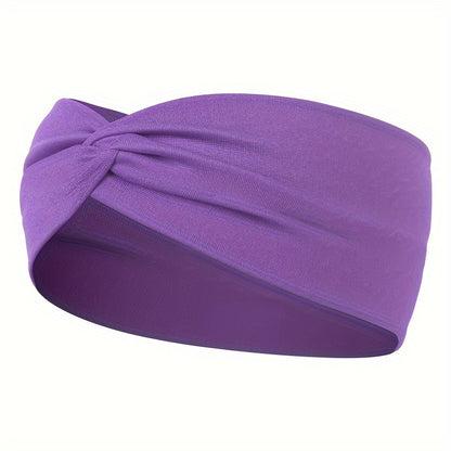 [Elastic Hair Band] 1pc Elastic Sweat Absorbent Hair Band for Yoga Gym Sport