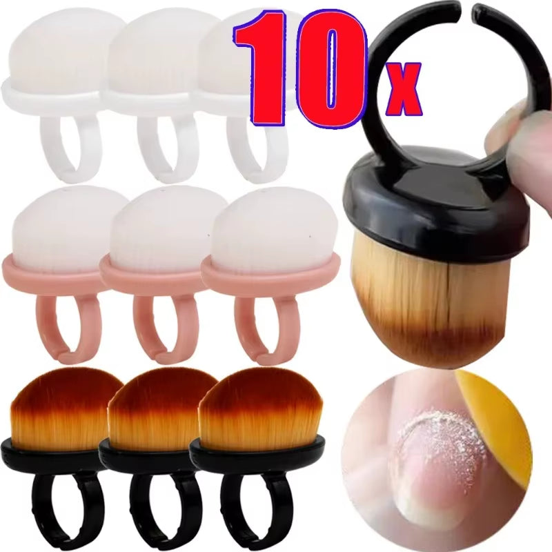 Professional Nail Dust Brush Art Brush Remove Gel Polish Powder Cleaning Tool Beauty Accessories Soft Bristles Portabl Salonl