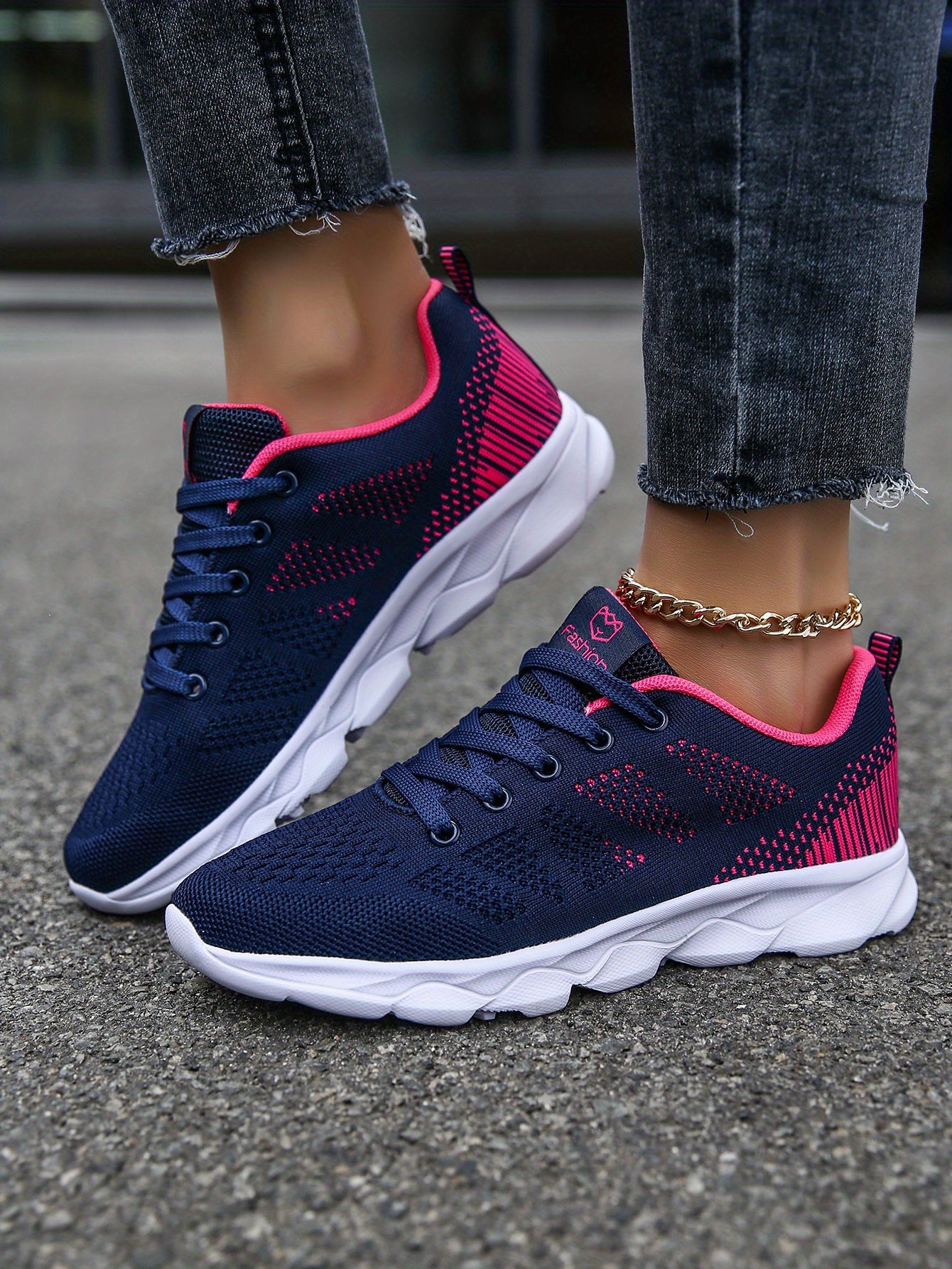 Womens Super-Breathable Lace-Up Sport Shoes - Lightweight & Fashionable Flying Woven Design - Ideal for Casual Everyday Wear - Durable & Comfortable Beauty World Shop