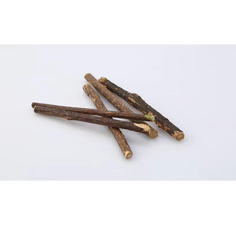 15Pcs Pet Cat Toys Natural Catnip Cat Molar Stick Mint Caught Bite Excited Rods Silvervine for Cat Teeth Cleaning Treating