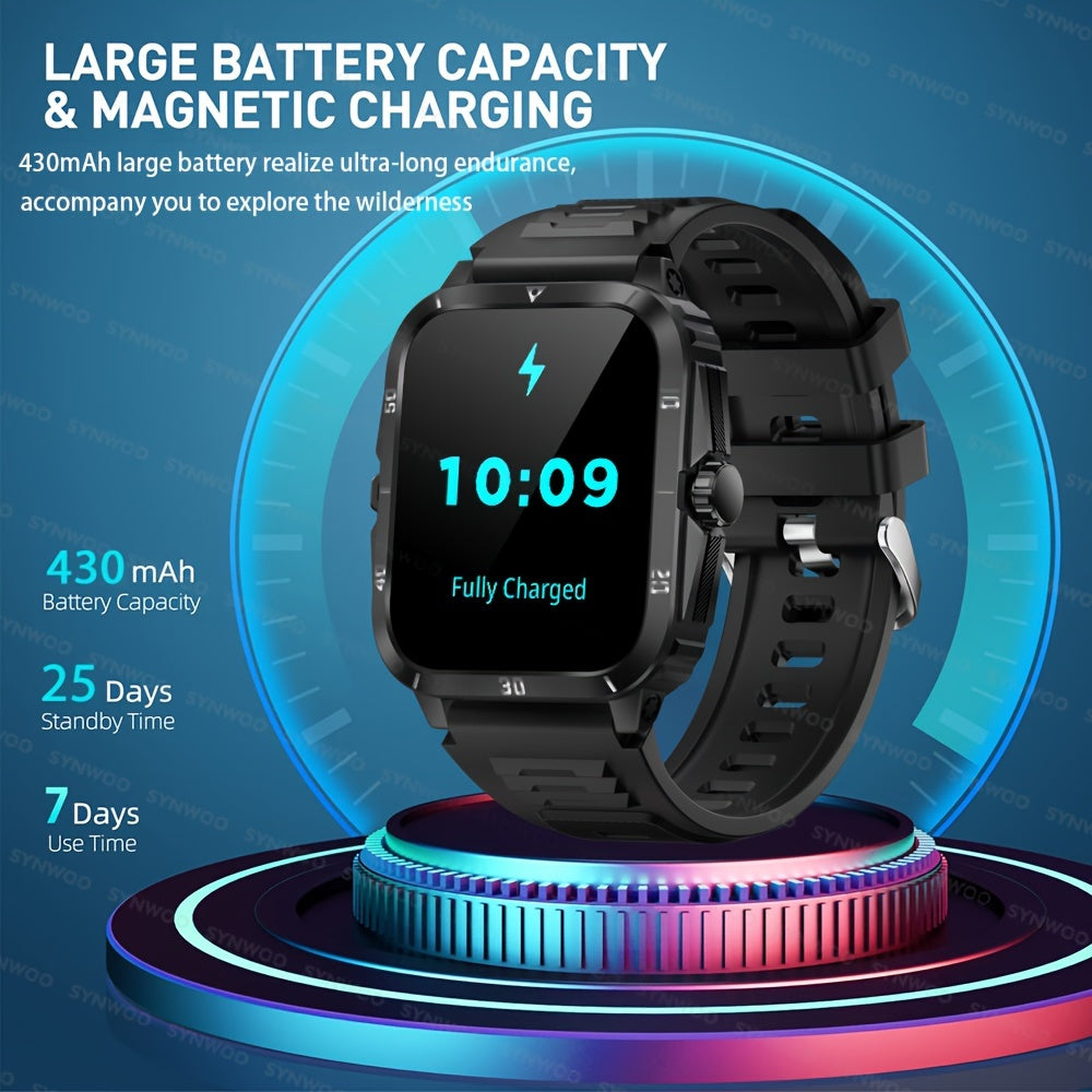 1pc Smart Watch, 1.96" HD Screen Voice Calling 430mHA Large Battery Watch, 100+Sport Mode Smart Bracelet, 3ATM Swimming Waterproof Smart Watch For Android And IPhone, Best Gifts Beauty World Shop