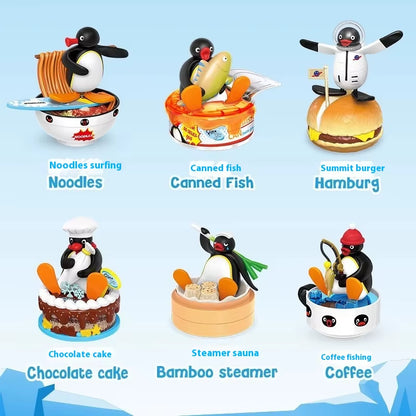 Anime Pingu Gashapon Blind Box Cute Surprise Mystery Boxes Figures Model Toys Cartoon Kawaii Desktop Decor Accessories Kid Gift