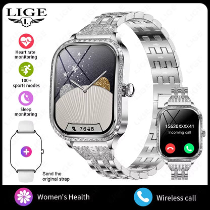 Smart Watch Women Waterproof Bluetooth Call Sports Fitness Heart Rate Monitor Smartwatch Mujer Digital Women'S Smartwatches