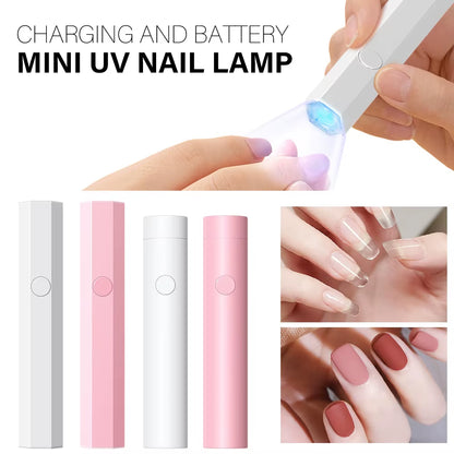 LULAA Handheld UV Light for Gel Nails Dryer LED UV Lamp Nail Polish Drying Lamp Portable Flashlight LED Lamp Mail Tools