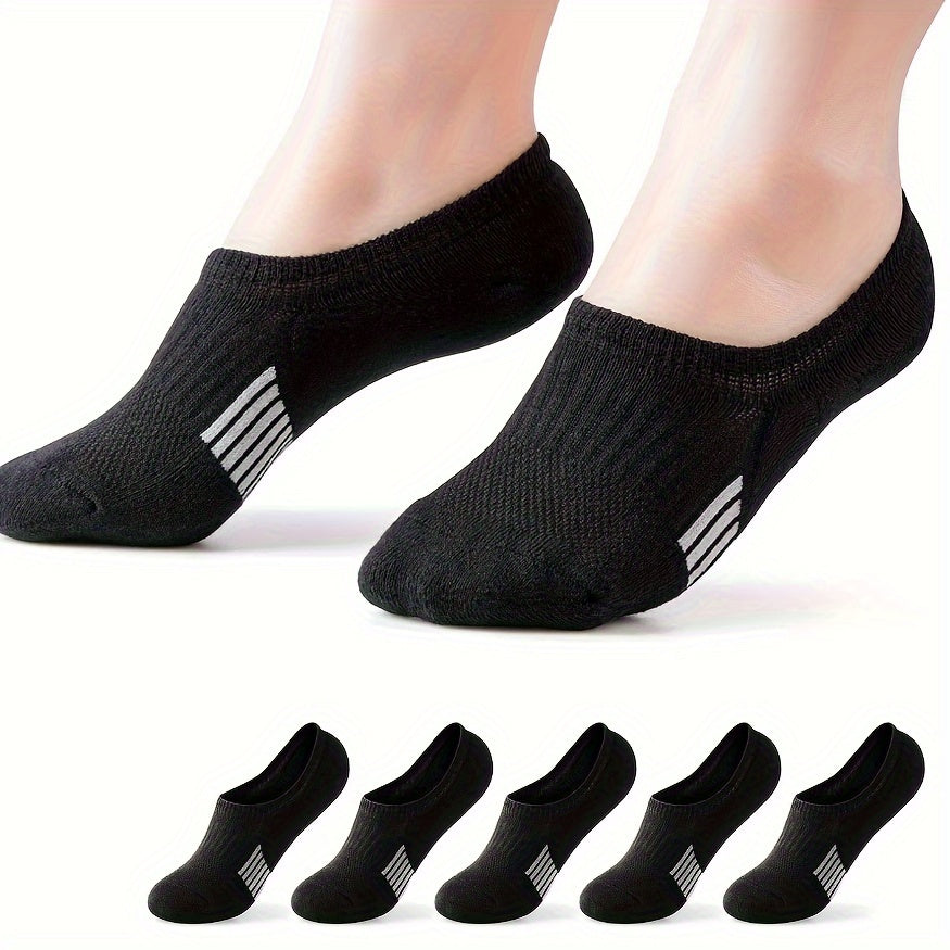 5/8 Pairs Women's No Show Socks, Non-Slip Athletic Ankle Socks For Running & Outdoor Activities, Breathable Sport Footwear Beauty World Shop