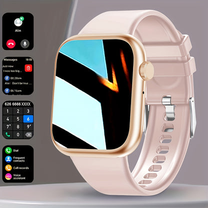 Smart Fitness Watch With 2.01" Color Screen, BT 5.3, Water Resistant, Multi-Sport Modes, Sleep Monitoring, And Fun Games Beauty World Shop