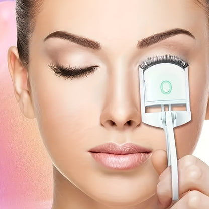 ABS Electric Eyelash Curler - Long-Lasting Curling Device with USB Rechargeable Battery, Modern Beauty Eye Instrument for Home Use, Durable & Stylish Design Beauty Fashion