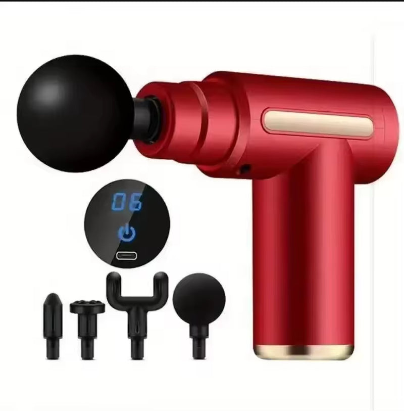 Massage Gun Muscle Relaxation Massage Equipment Neck Membrane Rob Cervical Spine Massage Instrument Mini Fascia Gun Wireless