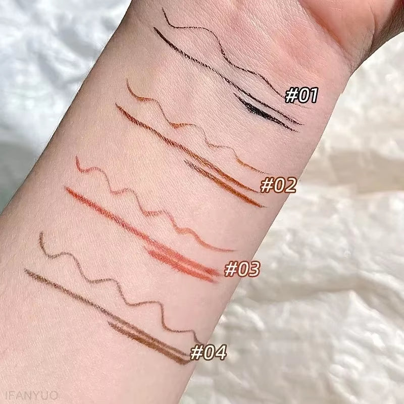 Ultra Thin Black Brown Lower Eyelash Eyeliner Pen Waterproof Lasting Smooth Lying Silkworm Eyes Liner Pencils Eye Makeup Tools